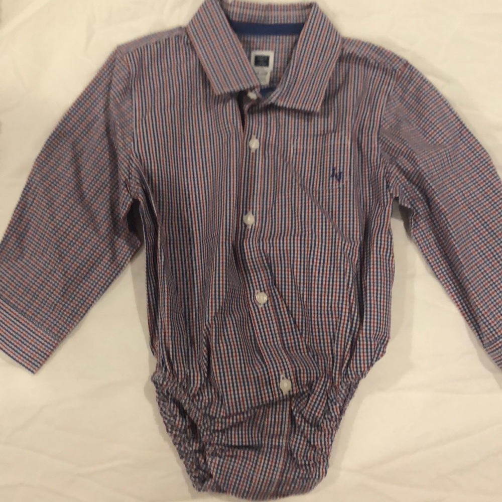 Janie and Jack button down onesie size 12-18 m